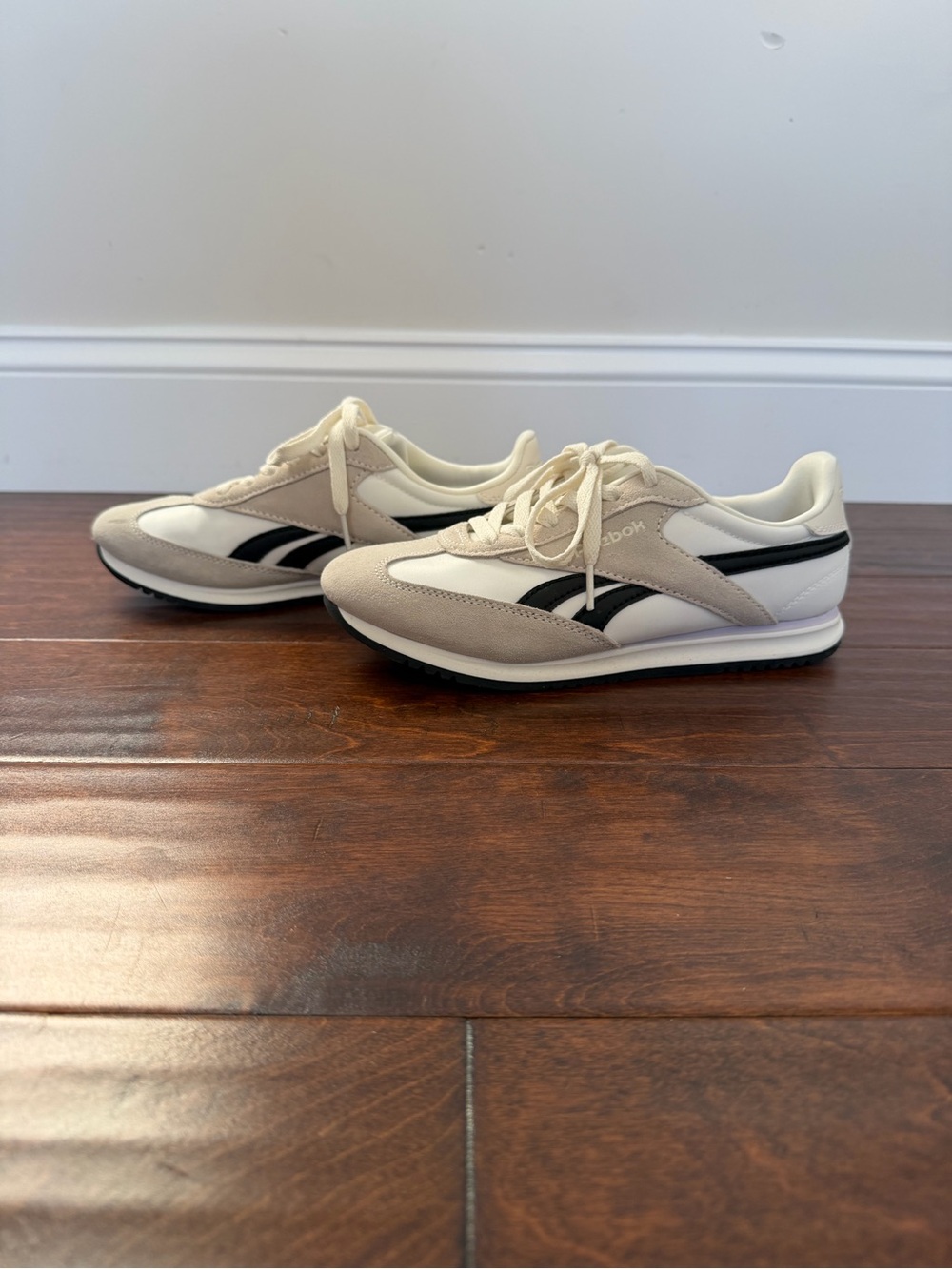 Reebok Classic Low-Profile Sneakers in Cream and Black - Picture 2 of 7